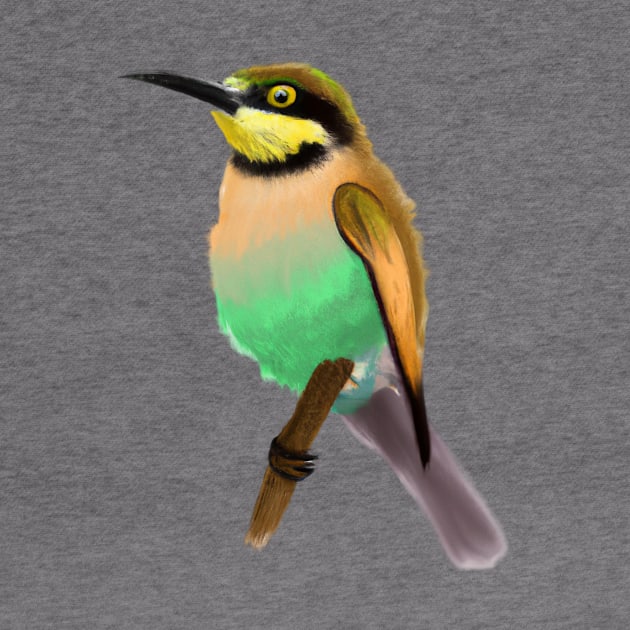 Cute Bee-Eater Drawing by Play Zoo